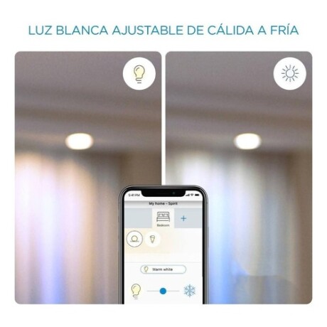 Lámpara LED Wiz Wifi Blanca cálida/fría 9W E27 Lámpara LED Wiz Wifi Blanca cálida/fría 9W E27