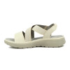 Sandalias Mujer Wonder Confort Tiras Cruzadas Beige