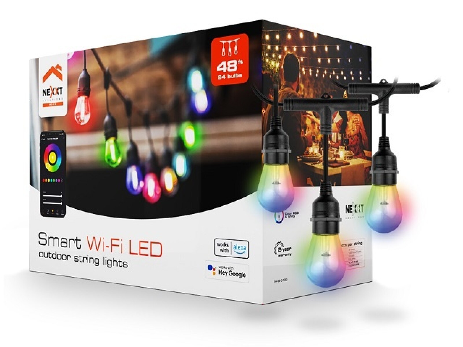 Nexxt Solutions Connectivity - RGB 24 Bulbs/48ft 