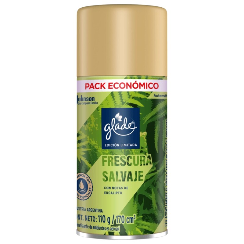 Repuesto Glade Automático Frescura Salvaje 110 Grs. Repuesto Glade Automático Frescura Salvaje 110 Grs.