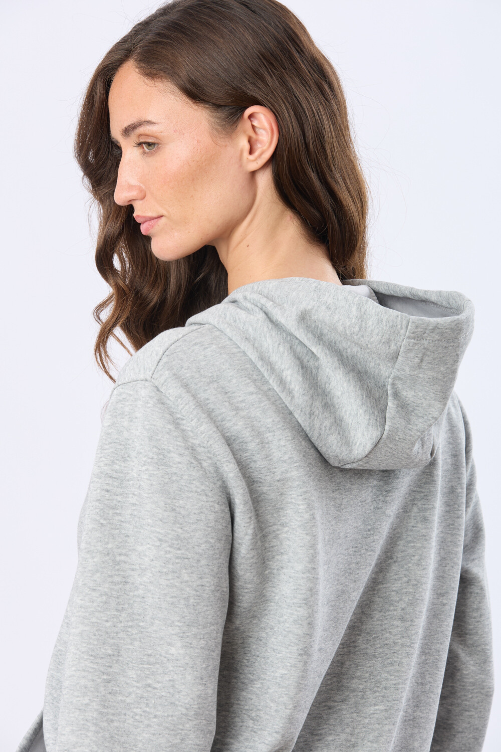CAMPERA DE ALGODÓN CON CAPUCHA Griscla