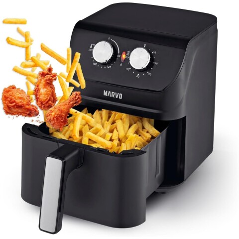 Freidora Sin Aceite Marvo 4l Timer Control Temperatura Freidora Sin Aceite Marvo 4l Timer Control Temperatura