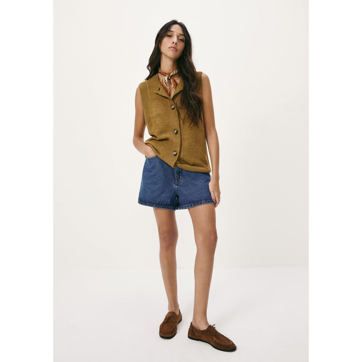 SHORTS FEM - AZUL MEDIO 