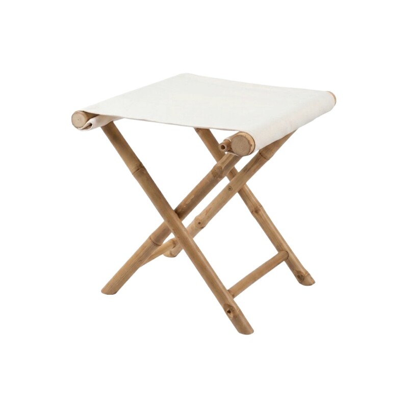 TABURETE PLEGABLE BAMBU/BLANCO Unica