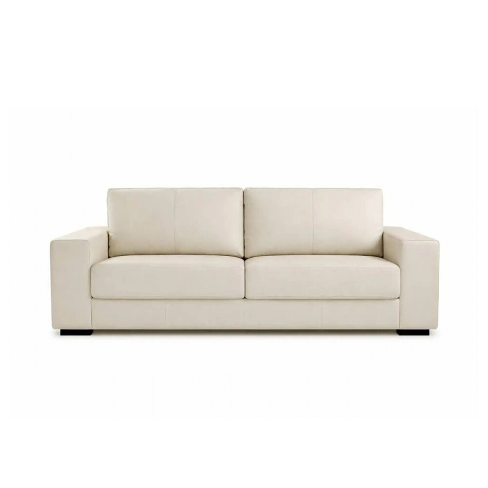 Sillón 3 cuerpos Como - 100% Cuero Arena