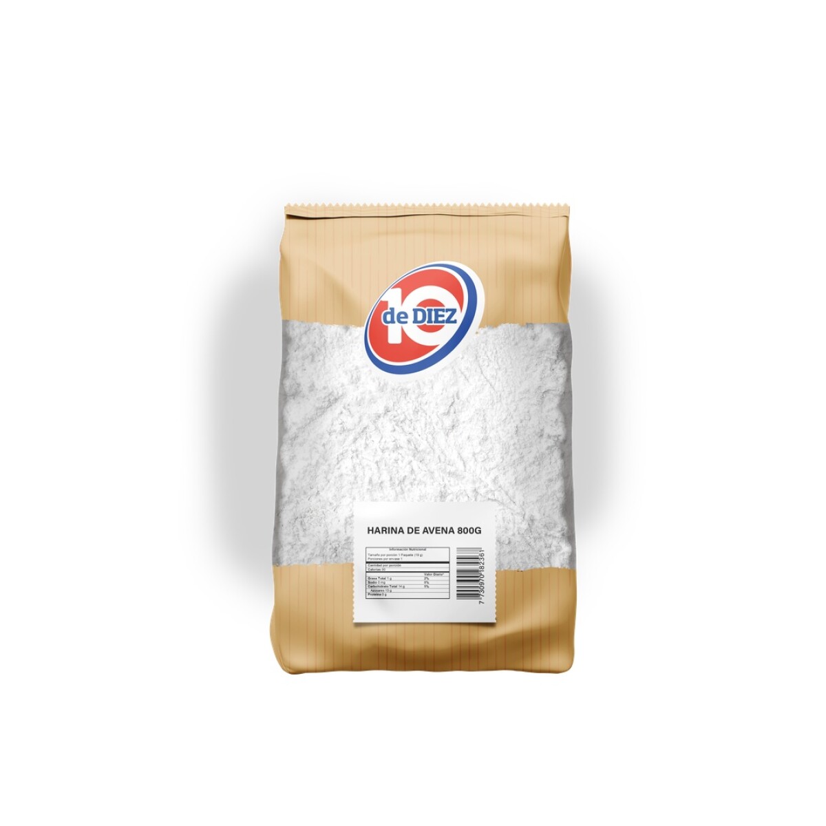 HARINA DE AVENA DE DIEZ 800G 