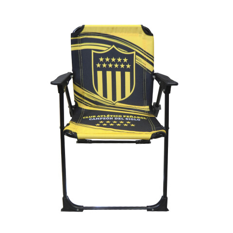 Silla Infantil Peñarol Plegable para Playa NEGRO/ORO