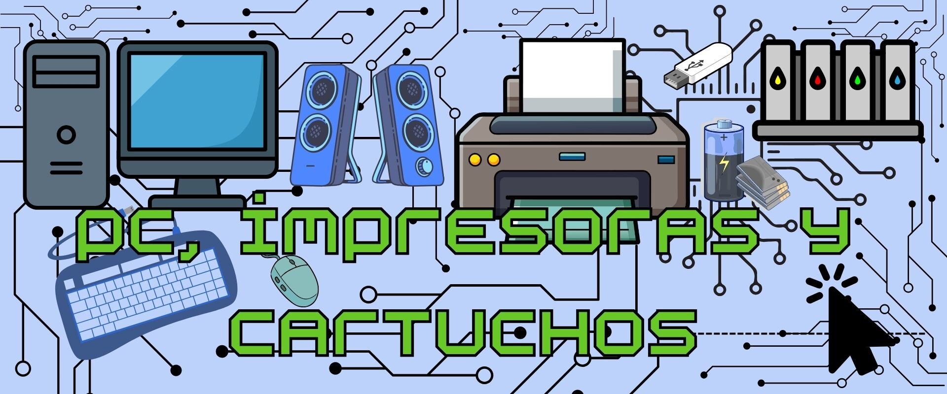 PC, IMPRESORAS Y CARTUCHOS