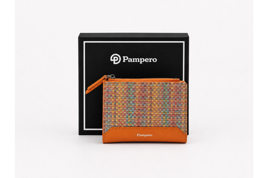 MONEDERO CHICO TELAS Naranja