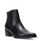 Botas de Mujer Bottero Caña Baja de Cuero Negro