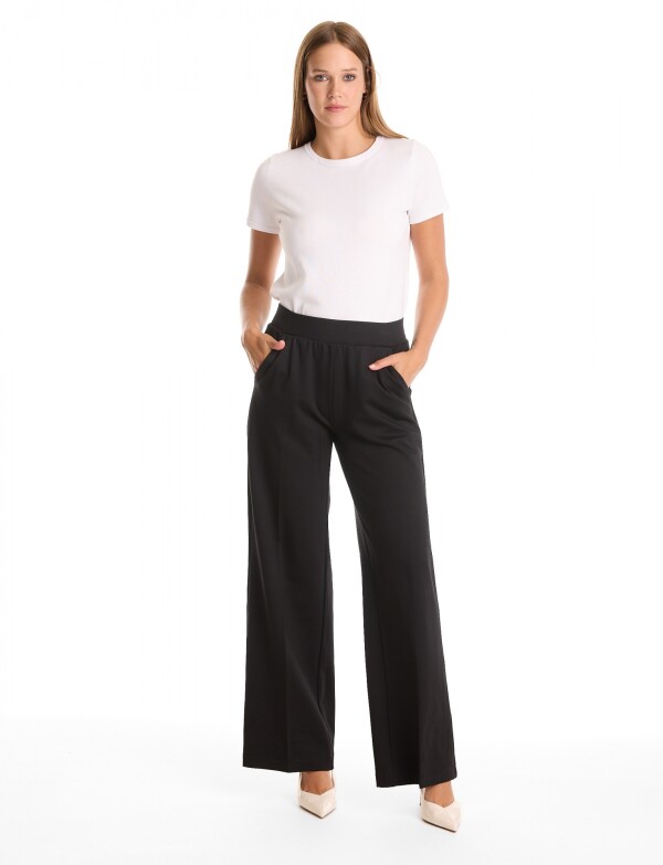 Pantalon Wide Leg NEGRO