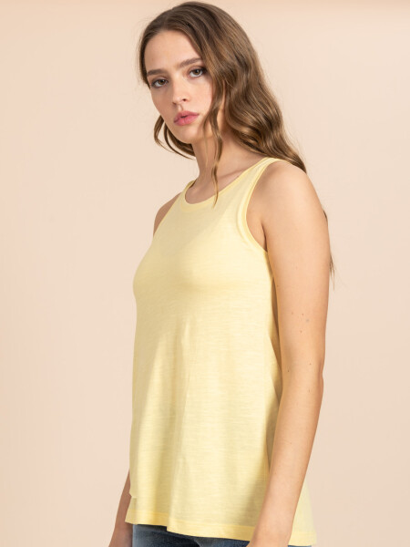 Musculosa básica slub Manteca