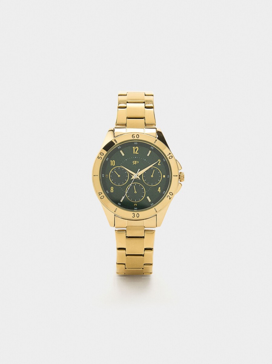 Reloj De Pulsera De Acero Inoxidable - dorado 