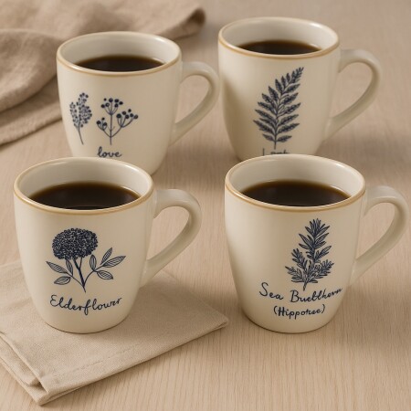 TAZA DE CERAMICA 7X8CM BLANCO