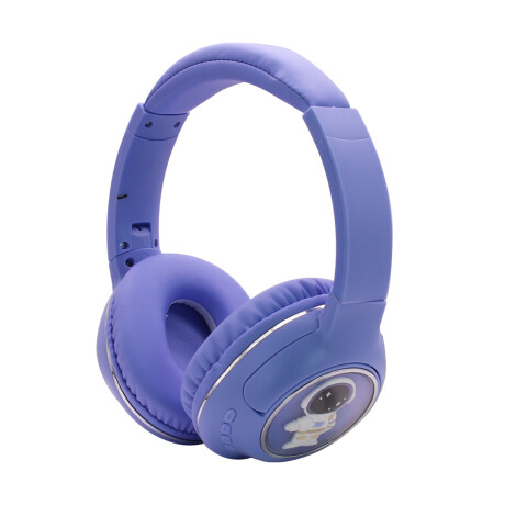 Auriculares Vincha Bluetooth AK-67 Spaceman CELESTE