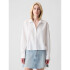 LS CROPPED SHIRT OPTIC WHITE