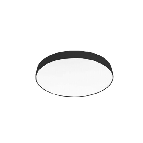 Plafón LED redondo 15W negro, luz neutra Ø16cm NV2135