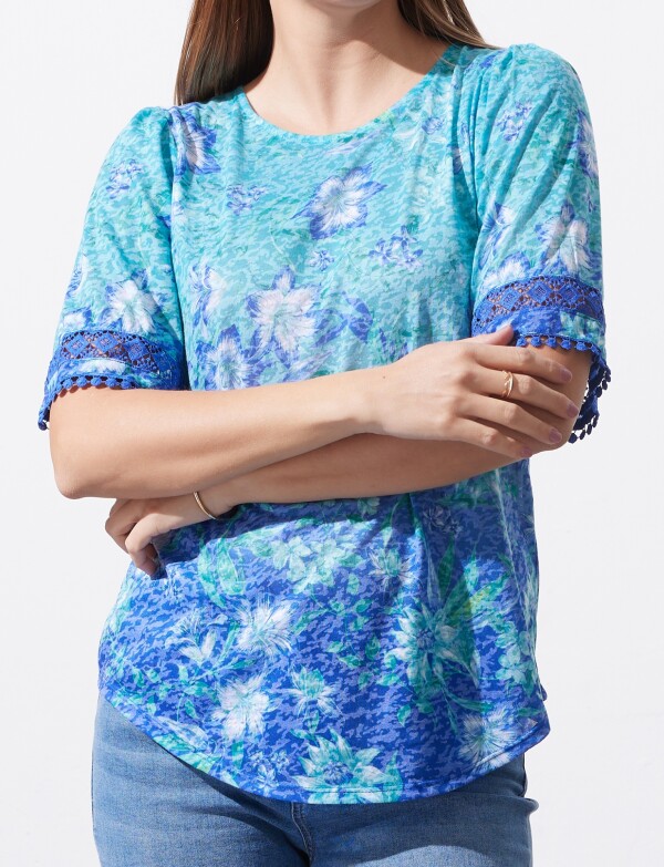 Blusa Printed VERDE/MULTI