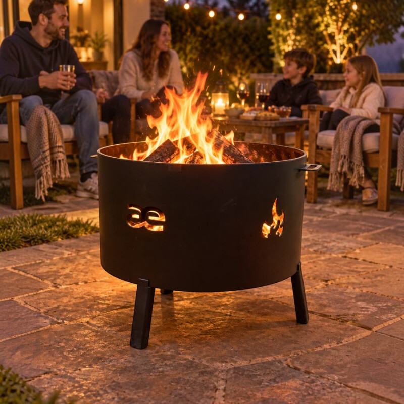 Fogón Flama 60 cm con parrilla media luna removible Fogón Flama 60 cm con parrilla media luna removible