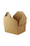 Envase de cartón kraft, caja rectangular 21.7 x 5 cm, 1450 ml - 25 unidades Envase de cartón kraft, caja rectangular 21.7 x 5 cm, 1450 ml - 25 unidades