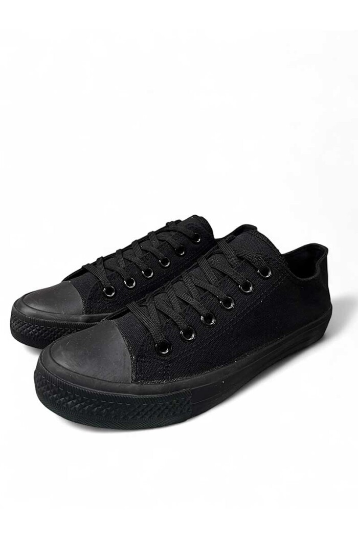 CALZADO DEPORTIVO MEDIO BASKET LONA BAJO Negro