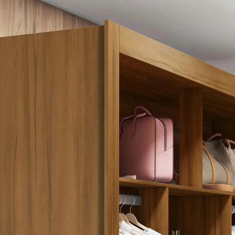 ROPERO VESTIDOR 2 CAJONES GUARDARROPA ARMARIO PLACARD CLOSET COLOR MADERA