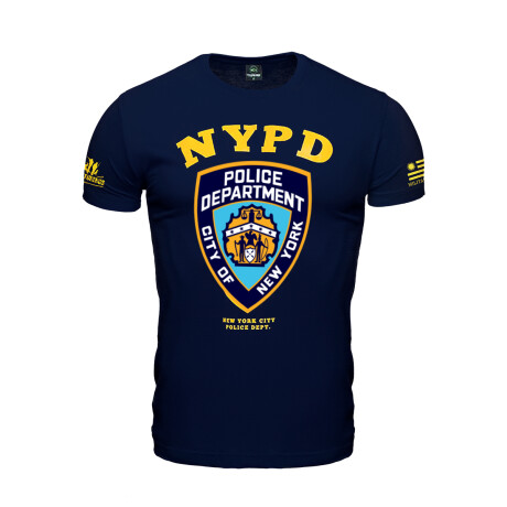 Remera manga corta Police NYPD Azul