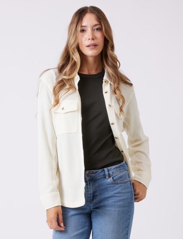 Sobrecamisa Texturada CRUDO