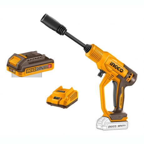 Hidrolavadora A Batería INGCO CPWLI20362 Con Batería, Cargador Y Accesorios Hidrolavadora A Batería INGCO CPWLI20362 Con Batería, Cargador Y Accesorios