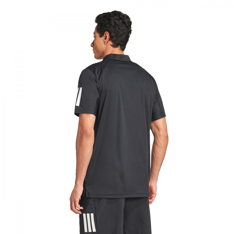 Polo Club Tennis 3-Stripes de Hombre Negro