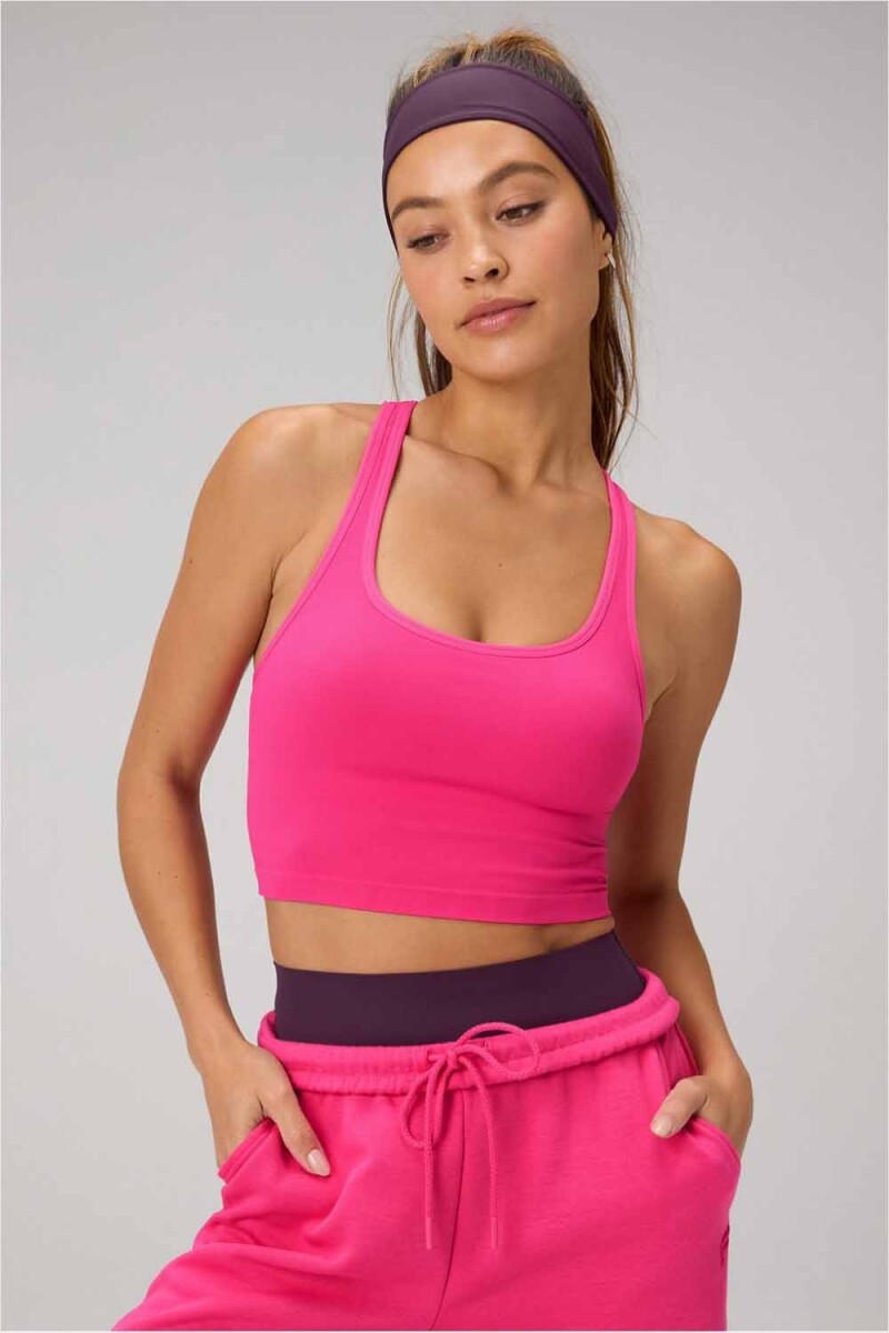 Top Seamless Built-In Bra Mujer - Pink Crush 