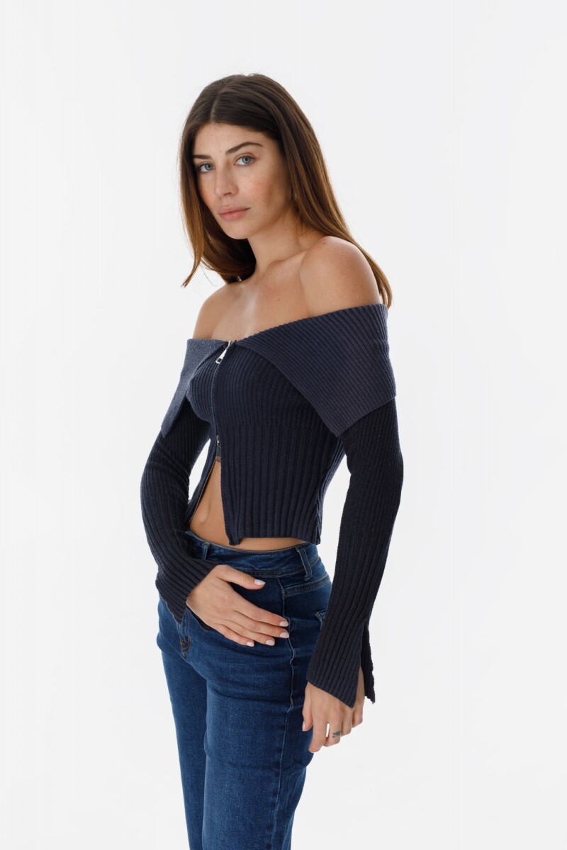 Sweater Jazmín Azul Oscuro