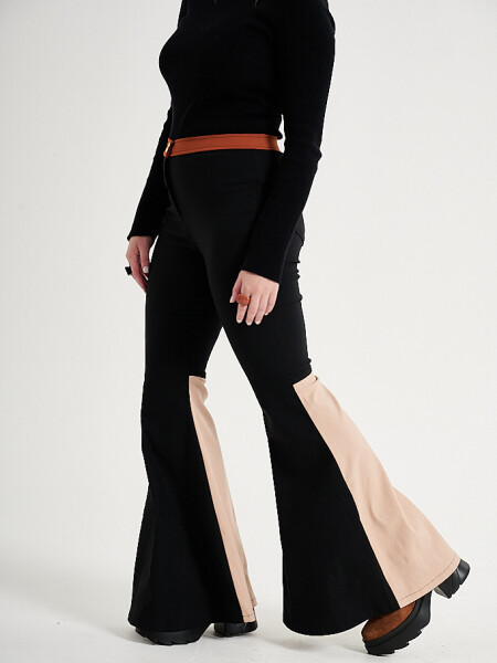 Pantalón mega oxford Negro y Visón