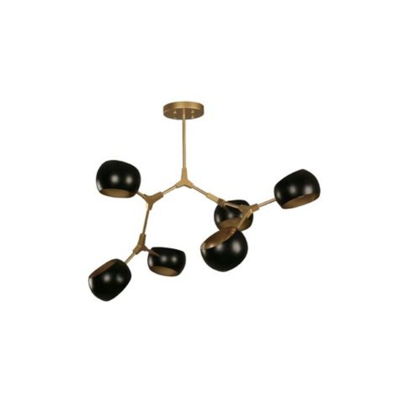 APLIQUE 3L RAHISSA E14 NEGRO Y BRONCE APLIQUE 3L RAHISSA E14 NEGRO Y BRONCE