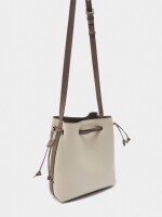 Bolso Bandolera Con Cordón crudo