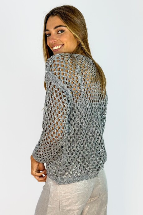 TOP TEJIDO YOKO Plateado