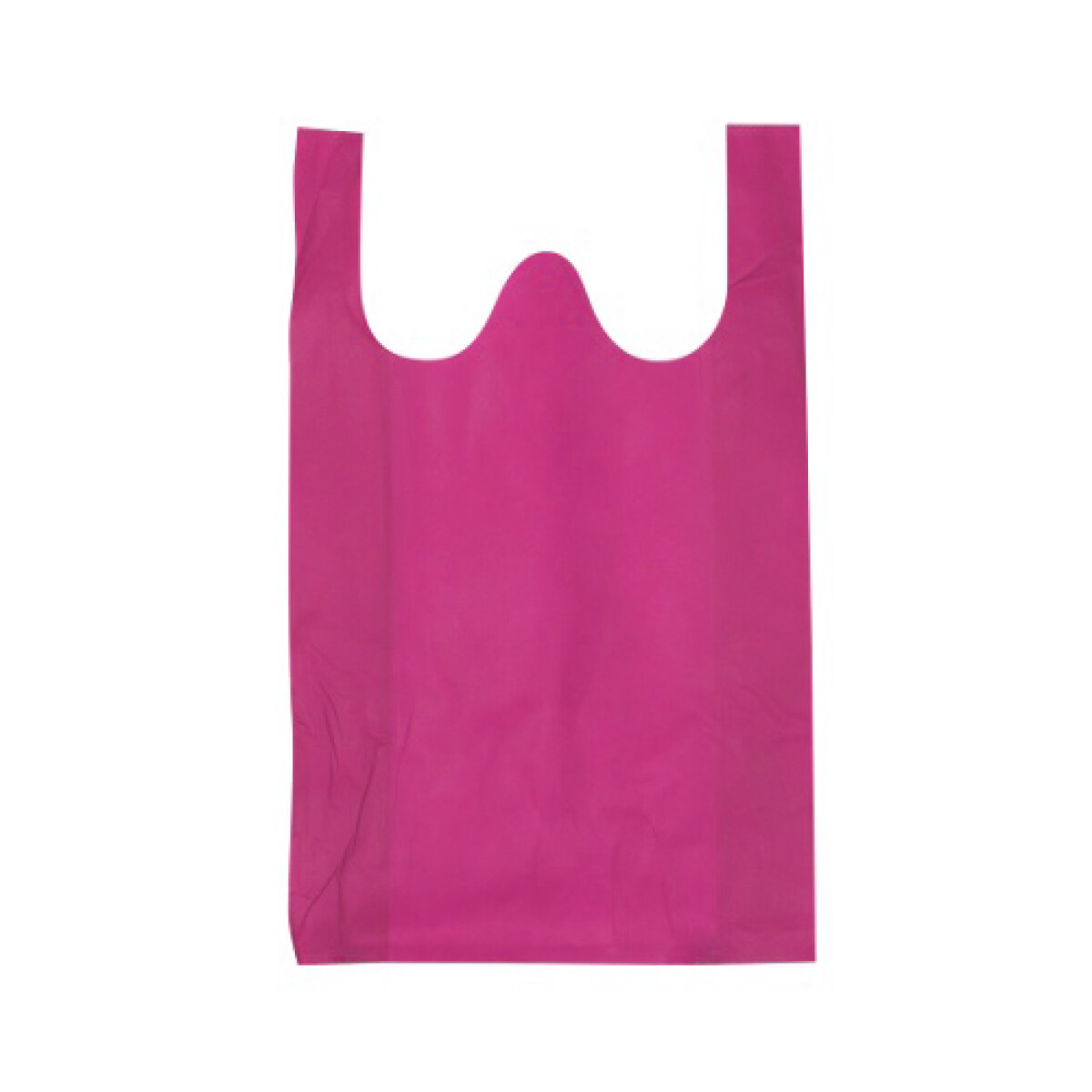 Bolsa TNT N°2 40gr tipo camiseta 25x45 - Fucsia 
