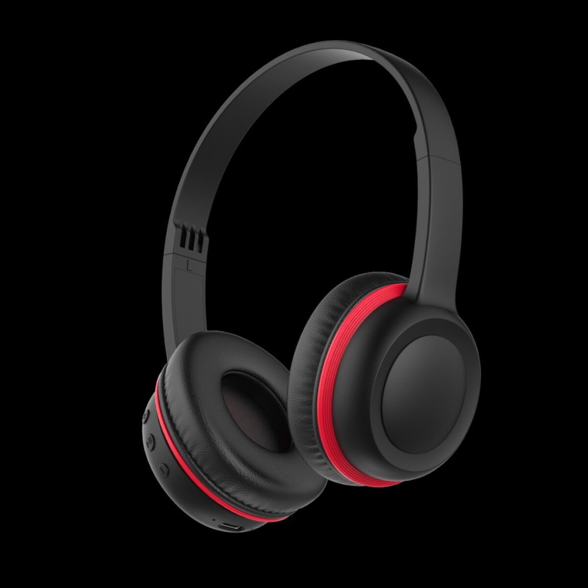 Auricular Bluetooth Gorsun E63 Para Niños Universo Binario - NEGRO-ROJO 