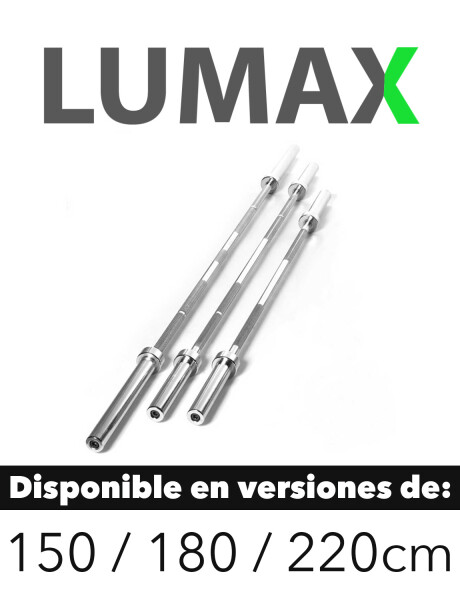 Barra Olímpica Profesional Lumax + 2 Mariposas 2.20mts Barra Olímpica Profesional Lumax + 2 Mariposas 2.20mts