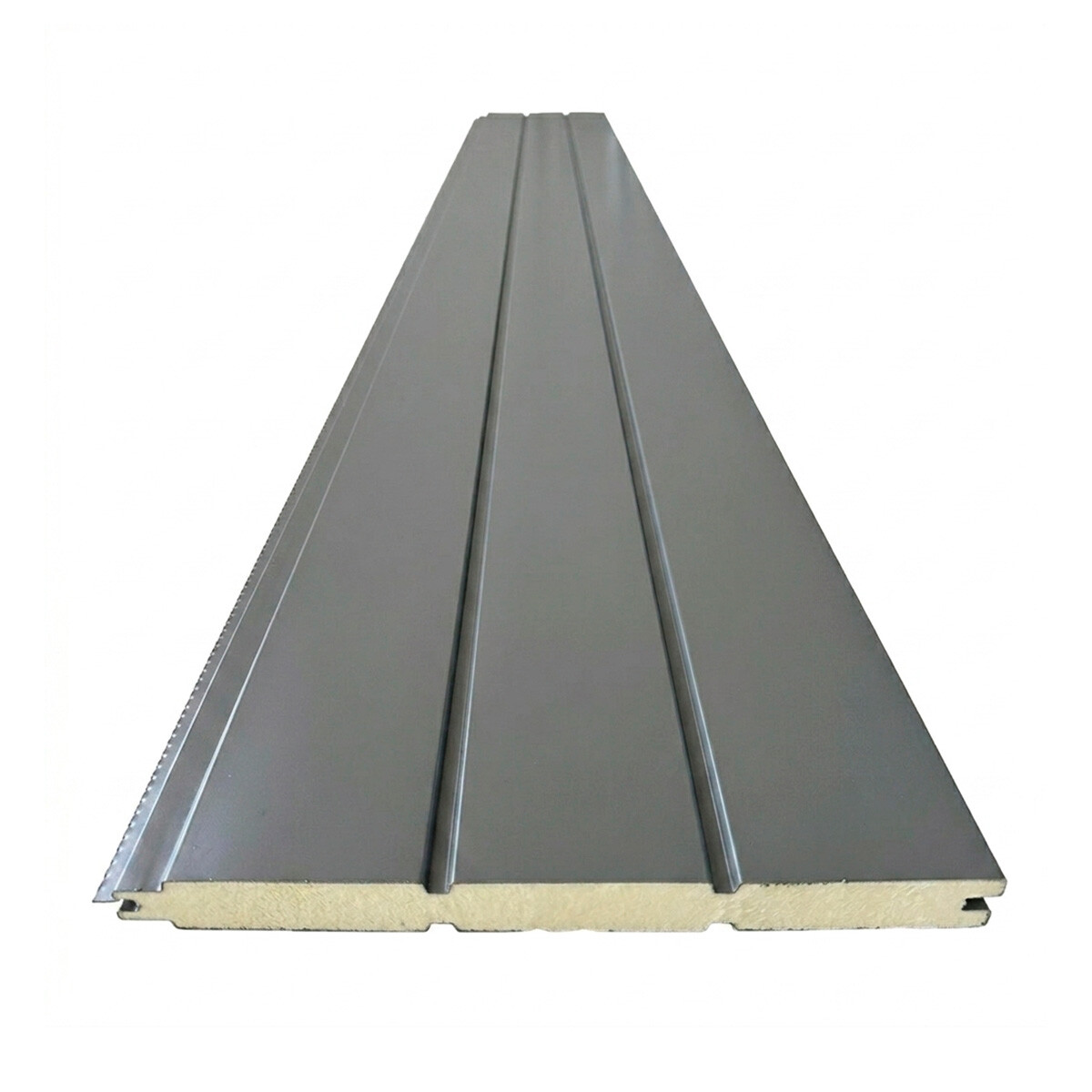 Revestimiento Metal Siding Modelo Gris Plomo 