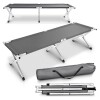 Catre Plegable en Aluminio Reforzado Con Bolso Gris