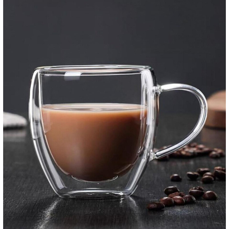 TAZA DE VIDRIO DOBLE PARED TAZA DE VIDRIO DOBLE PARED