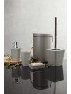Papelera pedal MALA 3L metal recubierto gris Papelera pedal MALA 3L metal recubierto gris