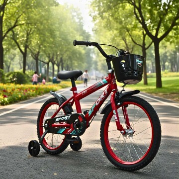 Bicicleta Infantil Sport Rod 16 Canasto Guardabarros Rojo 1