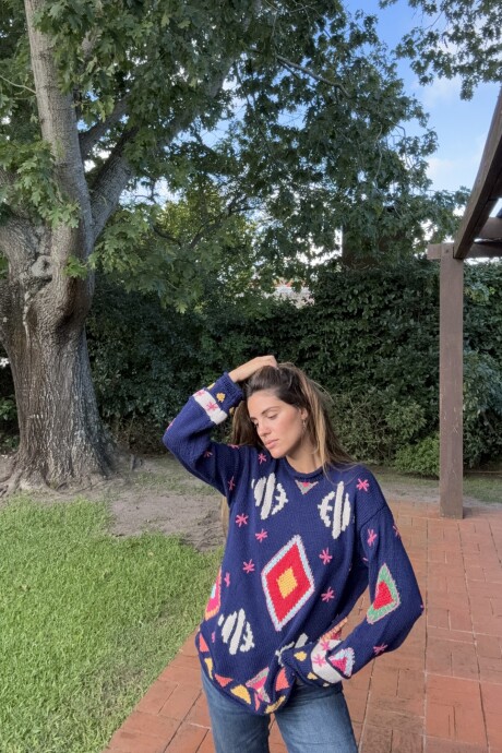 Sweater Gitano Base Azul Marino