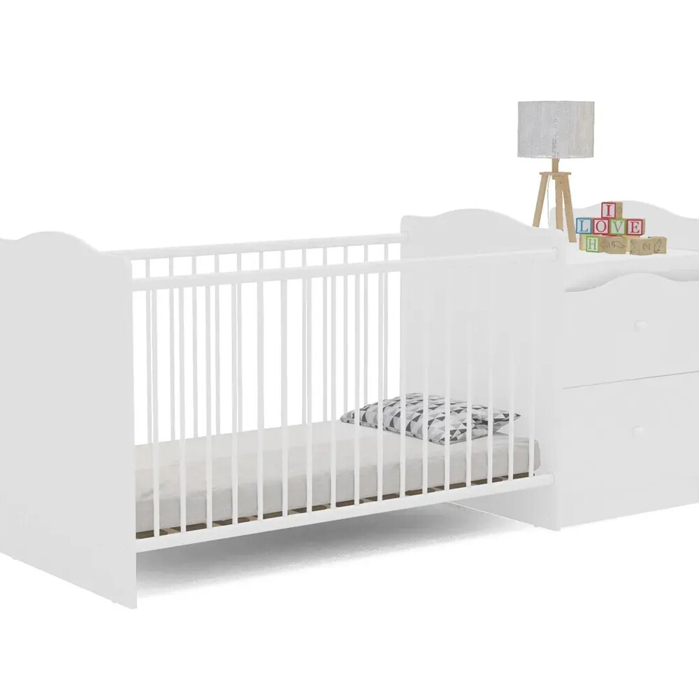 Combo infantil: Cuna + Colchón Diseño niña