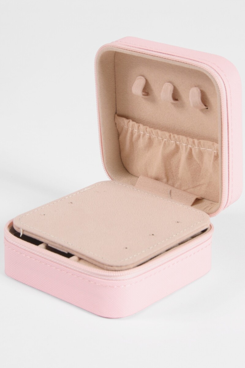 Alhajero organizador cuadrado rosa