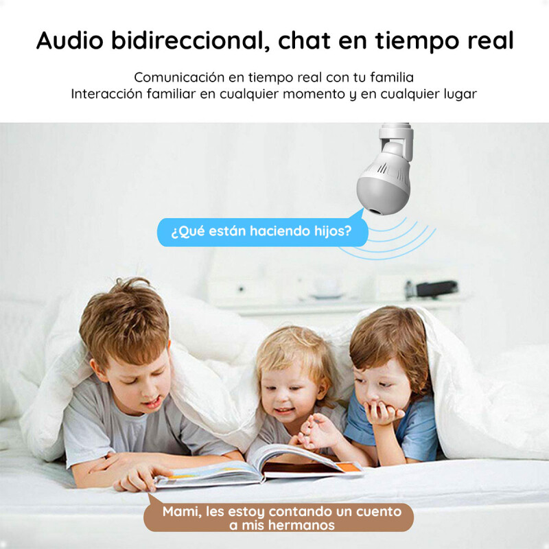 CÃ¡mara wIfI EspÃ­a 360 Grados 1080 HD audio bidireccional CÃ¡mara wIfI EspÃ­a 360 Grados 1080 HD audio bidireccional