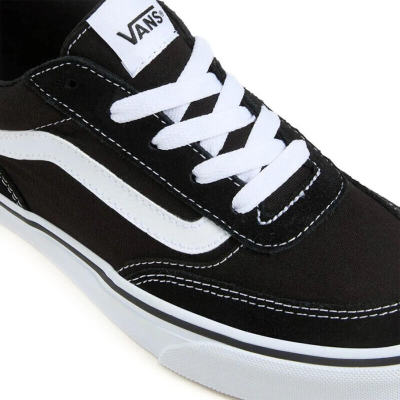 Championes Vans Brooklyn LS de Mujer - VN000D7UBZW1 Negro-blanco