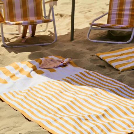 Toalla de microfibra con bolsillos Club Petates Amarillo